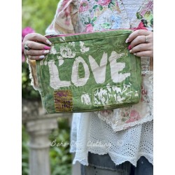 zipper bag Love Amor in Rainier Magnolia Pearl - 1