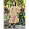 tunic Dragon Embroidered Parnassus in Marigold Magnolia Pearl - 1