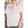 T-shirt Flor De La Pasion in True Magnolia Pearl - 13