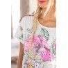 T-shirt Flor De La Pasion in True Magnolia Pearl - 11