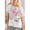 T-shirt Flor De La Pasion in True Magnolia Pearl - 8