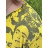 T-shirt Mural Frida in Electric Sunflower Magnolia Pearl - 20