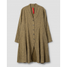 coat 66764 JIMENA Dark ecru striped linen Ewa i Walla - 12