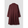 coat 66764 JIMENA Burgundy striped linen Ewa i Walla - 19