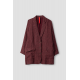 jacket 66763 ARVIDA Burgundy striped linen Ewa i Walla - 1