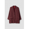 jacket 66763 ARVIDA Burgundy striped linen Ewa i Walla - 1