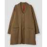 coat 66758 MARIE Olive boiled wool Ewa i Walla - 8