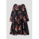 dress 55870 MIRANDA Black flower print cotton Ewa i Walla - 17