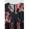 tunic 44115 NICOLETTE Black flower print cotton Ewa i Walla - 16