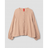 blouse 44101 ALETTA Taupe double cotton Ewa i Walla - 7