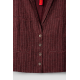 vest 33382 TULA Burgundy striped linen Ewa i Walla - 10