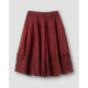 skirt 22253 PIRJO Burgundy hard voile and embroidered fishnet Ewa i Walla - 19