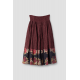 skirt 22243 KERSTIN Burgundy striped linen Ewa i Walla - 14