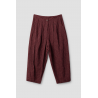 trouser 11413 BOTVI Burgundy striped linen Ewa i Walla - 16