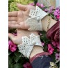 wrist band 77597 ALVI Ecru cotton lace Ewa i Walla - 3