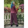 trouser 11413 BOTVI Burgundy striped linen Ewa i Walla - 7