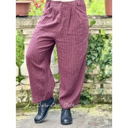 pantalon 11413 BOTVI lin Bourgogne