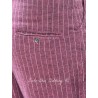 trouser 11413 BOTVI Burgundy striped linen Ewa i Walla - 20