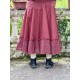 skirt 22253 PIRJO Burgundy hard voile and embroidered fishnet Ewa i Walla - 10