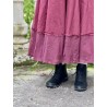 skirt 22253 PIRJO Burgundy hard voile and embroidered fishnet Ewa i Walla - 11