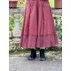 skirt 22253 PIRJO Burgundy hard voile and embroidered fishnet Ewa i Walla - 8