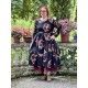 dress 55870 MIRANDA Black flower print cotton Ewa i Walla - 7