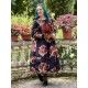 dress 55870 MIRANDA Black flower print cotton Ewa i Walla - 2