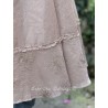 skirt 22253 PIRJO Taupe hard voile and embroidered fishnet Ewa i Walla - 16