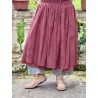 skirt 22257 SMILLA Burgundy embroidered fishnet Ewa i Walla - 8