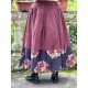 skirt 22243 KERSTIN Burgundy striped linen Ewa i Walla - 9