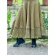 skirt 22253 PIRJO Olive hard voile and embroidered fishnet Ewa i Walla - 8