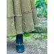 skirt 22253 PIRJO Olive hard voile and embroidered fishnet Ewa i Walla - 20