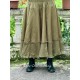 skirt 22253 PIRJO Olive hard voile and embroidered fishnet Ewa i Walla - 7