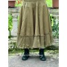 skirt 22253 PIRJO Olive hard voile and embroidered fishnet Ewa i Walla - 7