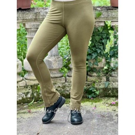 leggings 11410 ELLEN Olive cotton Ewa i Walla - 1