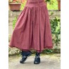 skirt 22257 SMILLA Burgundy embroidered fishnet Ewa i Walla - 2