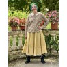 skirt 22253 PIRJO Ecru hard voile and embroidered fishnet Ewa i Walla - 5