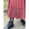 skirt 22253 PIRJO Burgundy hard voile and embroidered fishnet Ewa i Walla - 20