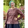 blouse 44872 Mabel Burgundy embroidered voile Ewa i Walla - 2