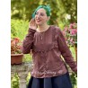 blouse 44872 Mabel Burgundy embroidered voile Ewa i Walla - 3