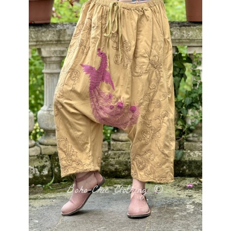 pants Dragon Embroidered Garcon in Marigold Magnolia Pearl - 1