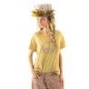 T-shirt Peace Applique in Marigold Magnolia Pearl - 20