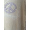 T-shirt Peace Applique in Marigold Magnolia Pearl - 6