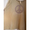 T-shirt Peace Applique in Marigold Magnolia Pearl - 9