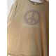 T-shirt Peace Applique in Marigold Magnolia Pearl - 12