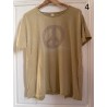 T-shirt Peace Applique in Marigold Magnolia Pearl - 11