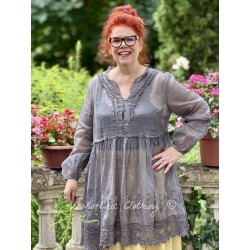 tunic 44946 VANESSA Dim grey organdie Ewa i Walla - 1