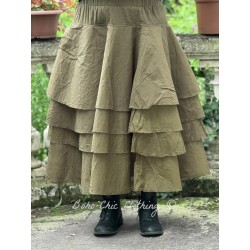 skirt 22220 TINE Olive hard voile