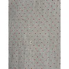 shirt ELENI blue gray cotton voile with small red dots Size M Les Ours - 4