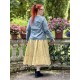 skirt 22253 PIRJO Ecru hard voile and embroidered fishnet Ewa i Walla - 14